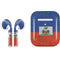 Haitian Flag Distressed Apple AirPods 2 Skin